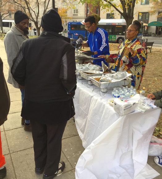 food serving outdoors